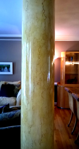 Marble Finished Columns